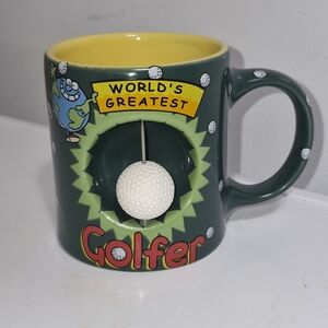2002 World’s Greatest Golfer Ceramic  Rare Find